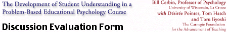  Discussion Evaluation Form 