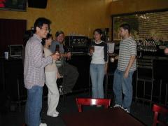 Celebrating a successful Ph.D. defense at the University Café