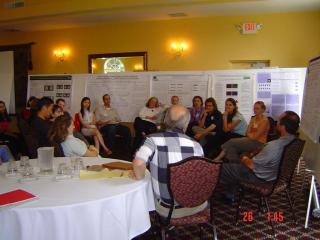 NSP students, postdocs and faculty at the 2004 retreat
