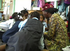 students with teacher