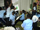 students presenting