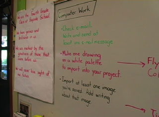Computer assignment posted on board