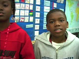 two students talk