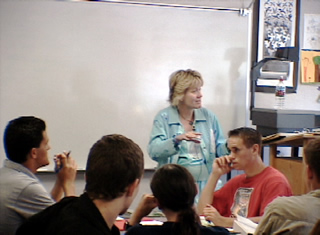 teacher giving lesson