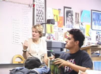 teacher leading a discussion