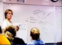 teacher at board