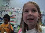 student talking