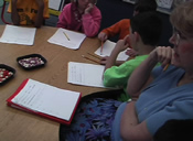 teacher with students